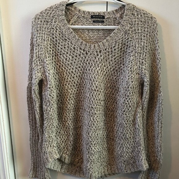 Massimo Dutti Open Knit Beige Sweater size S - Picture 1 of 2